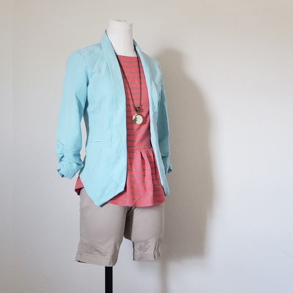 3 for $20 Mossimo Orange ♤ Tan Peplum Top - Picture 1 of 3